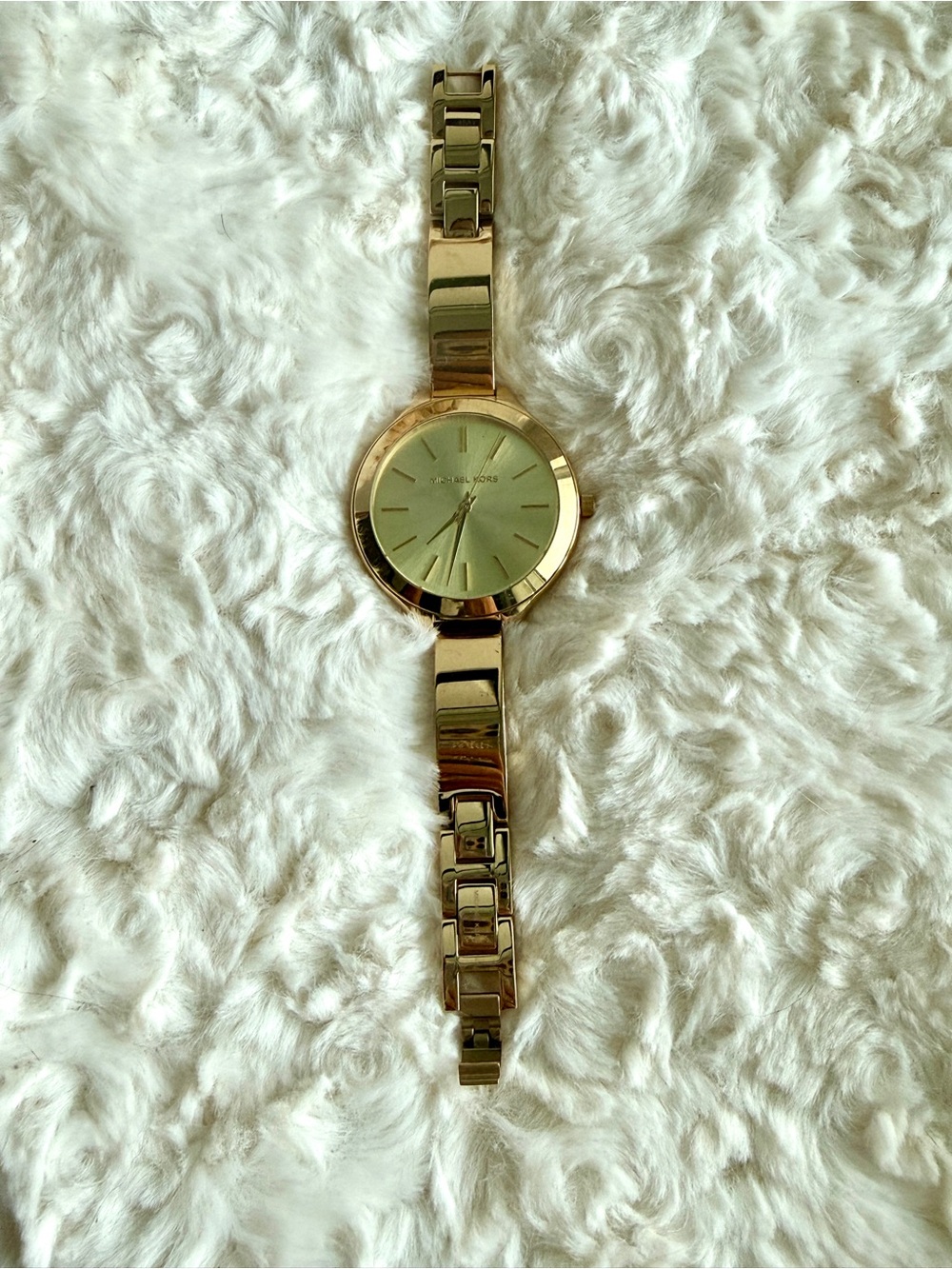 Michael Kors Slim Runway MK3275 Gold Tone Stainless Steel Watch